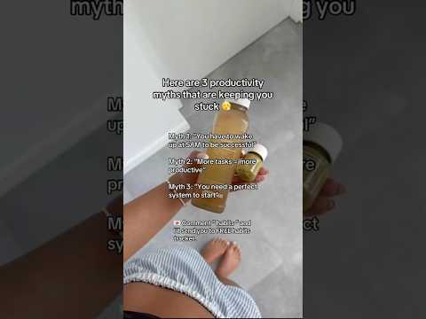 3 productivity myths 💻 #myths #productivity #productive #thehabitgirlmethod #fypage