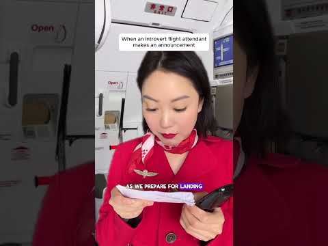 Introvert Cabin Crew Address to Passengers