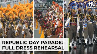 Watch: Full Dress Rehearsal For Republic Day Parade Held Despite Rain & Thunderstorm In Delhi