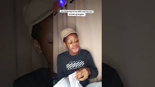 Me listening to my wife and son speaking English 🤣 #viralvideo #funnyshorts #shorts #shortvideo