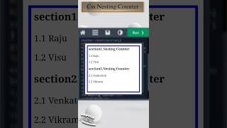 𝐂𝐬𝐬 𝐍𝐞𝐬𝐭𝐢𝐧𝐠 𝐂𝐨𝐮𝐧𝐭𝐞𝐫 | #css #nesting #counters #numbers #form #html #html5 #style @Educationslearning