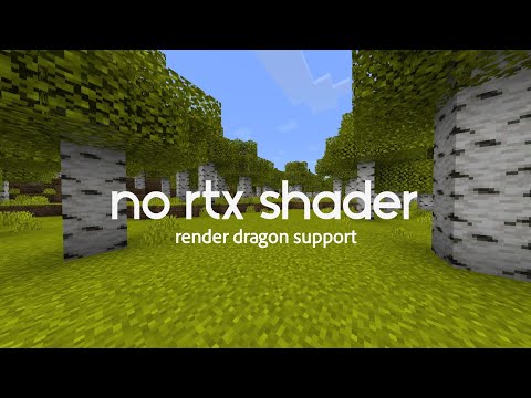 Shader Support Render Dragon | No Rtx Shader | Minecraft 1.18.30+