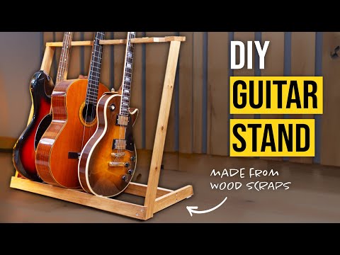 How I Built This Guitar Stand – No Talking!