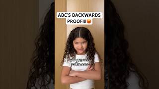 PROOF THAT MY DAUGHTER KNOWS HER ABC'S BACKWARDS!!! 🤯 #shorts #abc #daughter #smart