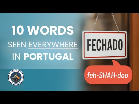 10 Portuguese Words You’ll See EVERYWHERE in Portugal 🇵🇹 (With Audio + Easy Phonetics)