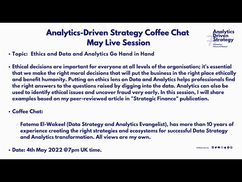 S2 E10 Live: Ethics and Data and Analytics Go Hand in Hand