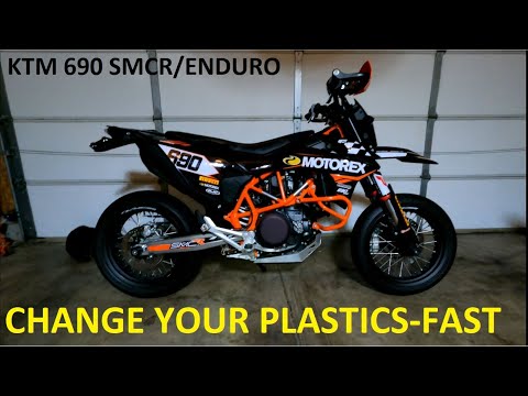 KTM 690 SMC R/Enduro - How to Change Your Plastics.
