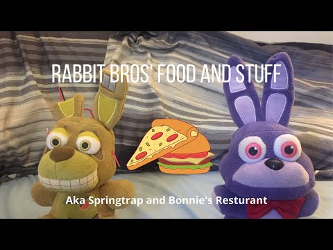 FnaF Plush - Springtrap and Bonnie's Restaurant