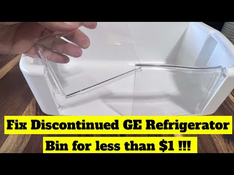 Fix Discontinued GE Refrigerator Bin for Less than $1!!! Model PFS22SISCSS Part WR17X11606 & others