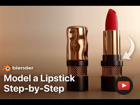 Premium Lipstick concept design | Beginner-Friendly 3D Modeling in Blender 4.4