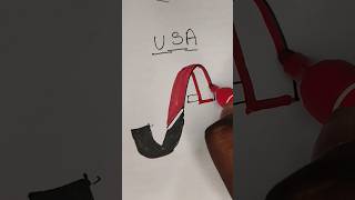 USA into logo design #logomark #art #logo #logomotion #drawing #logoroom #usa