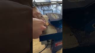 the process of sanding the edges removes excess glue #shorts