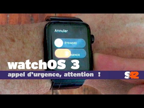 watchOS 3 : appel d'urgence