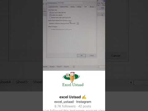 🔥Auto Refresh Excel Trick🤓 #excelhacks #excel #shortsvideo #shorts #reels #reelsinstagram #mncjobs