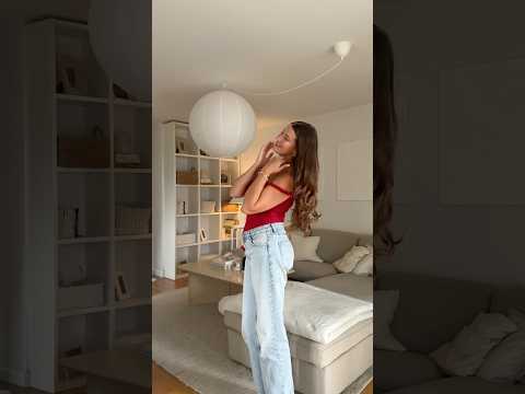 a red moment ​⁠​⁠@pullandbear 🥹🌹 #ootd #haul #pullandbear #summeroutfits