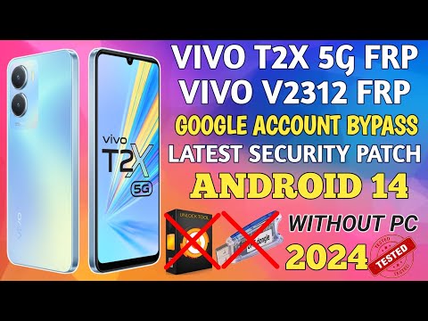 VIVO T2X 5G FRP BYPASS ANDROID 14 / VIVO T2X FRP / V2312 FRP BYPASS / VIVO T2X GOOGLE ACCOUNT BYPASS
