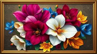 Vintage Dreams | 4K Vintage Flower Collection | Silent Background