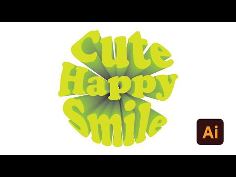 How to create Stylish Text | 3D Text Effect | Adobe Illustrator Tutorial