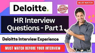 Deloitte HR Interview Experience | Deloitte NLA Interview | Complete HR Round Questions Part-1
