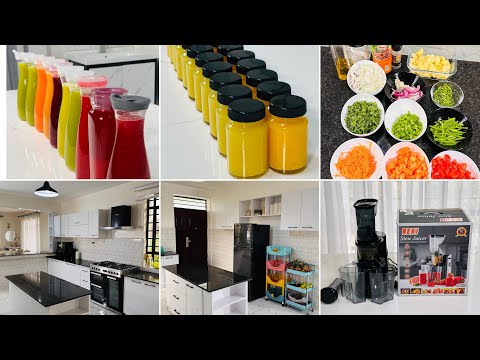 Full Day Of Cleaning,Cooking & Juicing|New Juicer||Healthy Shots|Lunch|Dinner
