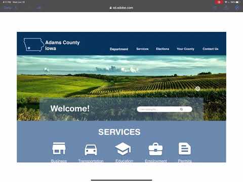 Adams County Website  Redesign