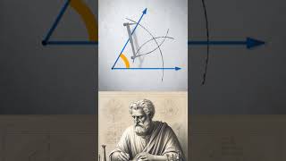 bisect an #angle with #compass and#line construction! #mathtrick#geometry #math #maths#matematica