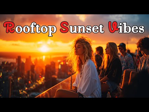 Rooftop Sunset Vibes 2025 | Golden Hour Chill & Lounge Atmosphere 🌇✨