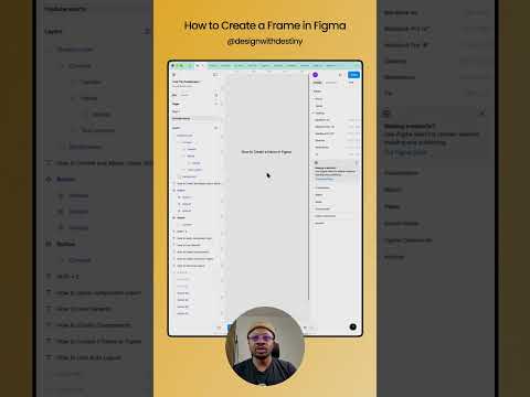 How to create a frame in Figma. #figmatips #designwithdestiny