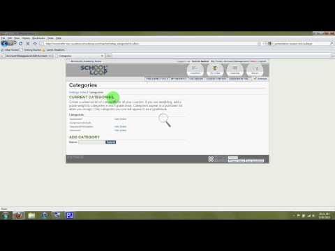 How to create and use Weighting Categories in SchoolLoop