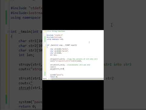 String Functions in C++ |#cpphub #cplus #programminglanguage#education #python #coding#shortsvideo