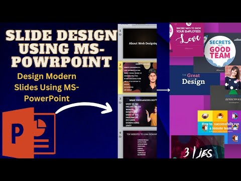 Design Modern Slides Using PowerPoint || PowerPoint Tutorial In 2023 #viral