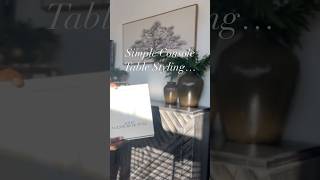 Entryway Table Simple styling #entryway #entrywaydecor #consoletable #simplehomedecor #homedecor