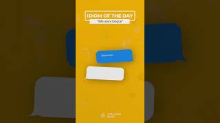 Bite one's tongue  | Daily idiom #englishlearningplatform #englishspeaking #englishlearning