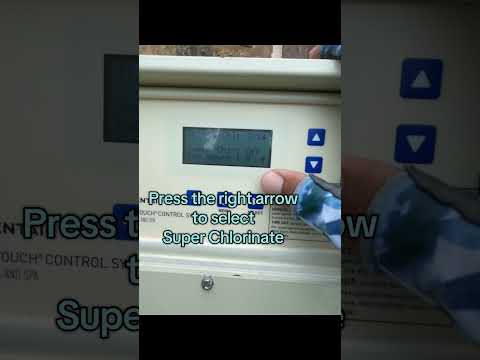 Pentair easytouch salt chlorine boost #poolmaintenance #poolcleaning #poolguy how to super chlorine