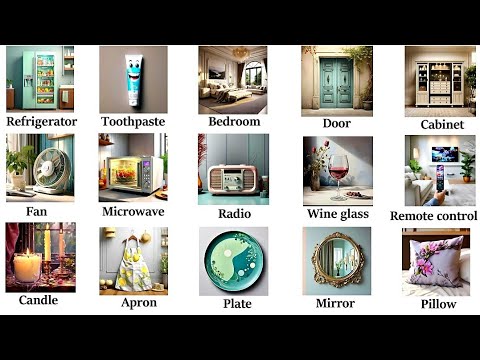 200+ Household Items +Test| Household Vocabulary | House Vocabulary for Everyday Life