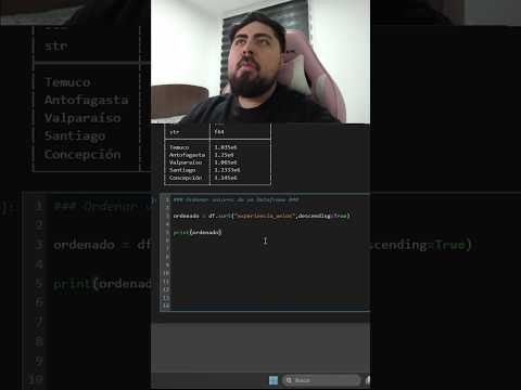 ORDENAR VALORES DE UN DATAFRAME UTILIZANDO POLARS #chrispalavecino #python #polars #analisisdedatos