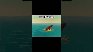 Senior Developer vs Junior Developer #coding #technology #memes