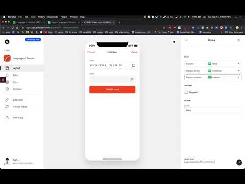 How-to: build a mobile app without code - layout pt.3