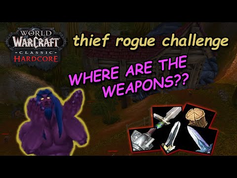 can we finally find a weapon in Elwynn Forest? | thief rogue hardcore WoW challenge