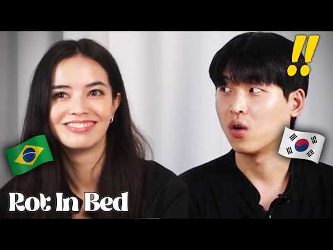 “Brazilians greet with a kiss?!” Koreans Meet Brazilian Woman For The First Time | Rot in Bed
