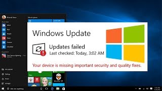 Your device is missing important security and quality fixes | How to fix Windows 10 update errors