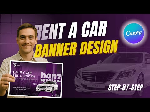 How to Design a Rent a Car Banner in Canva (Step-by-Step Tutorial 2025)