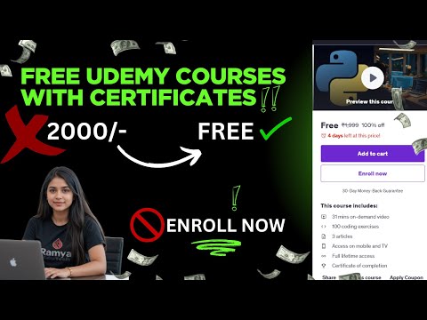 Free Udemy Courses with Certificates | Don't Miss| Enroll Now!