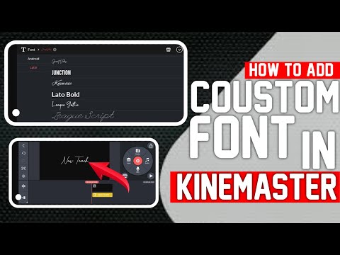 How to install custom font in kinemaster Easily / kinemaster me custom font install kase kre