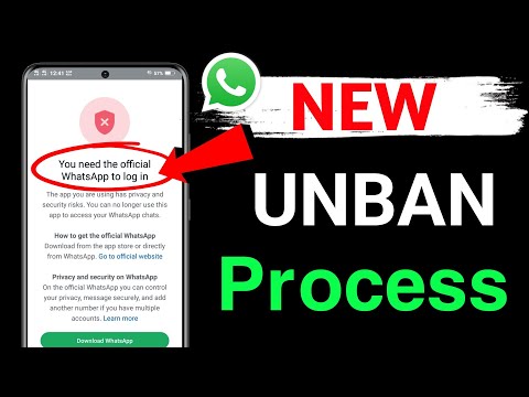 you need the official whatsapp to login problem||how to fix whatsapp banned problem
