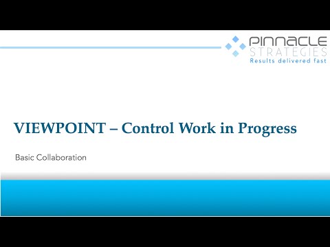 ViewPoint Control Work in Progress
