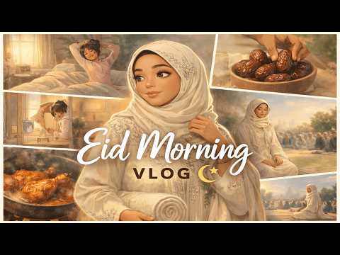 Peaceful Eid Morning preparation 🌙✨ | Eid Day Vlog ASMR No Talking