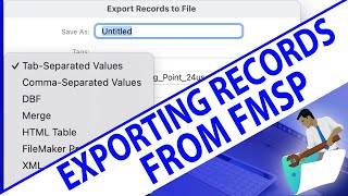 Exporting Records from FM Starting Point
