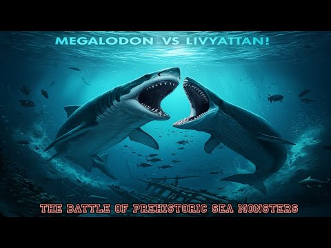 The Battle of Prehistoric Sea Monsters| MEGALODON vs LIVYATAN |HISTORY |world facts channel