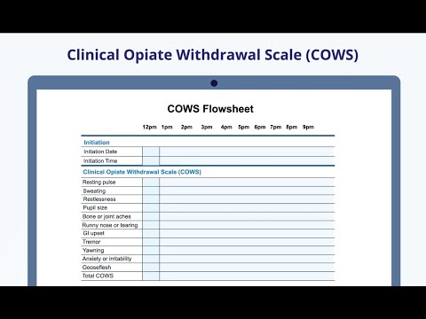 Opioid Withdrawal and the Clinical Opiate Withdrawal Scale (COWS)